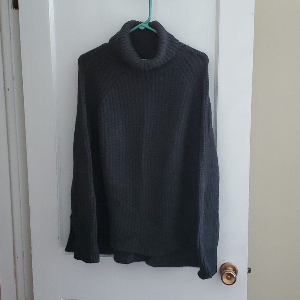 Heather Grey Turtleneck Sweater